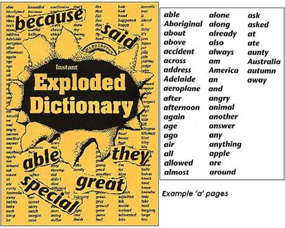 Picture of Exploded Dictionary 1st Ed Hardcopy