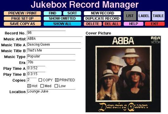 Picture of Jukebox Record Manager