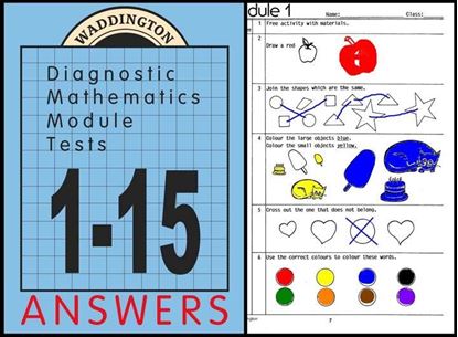 Picture of Maths Module Tests 1-15 Answers eBook