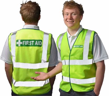 Picture of First Aid --Vest Hi-Vis D/N-Large - WEBSITE SPECIAL