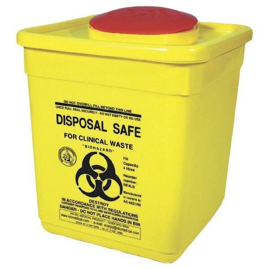 Sharps/Waste Disposal Unit 4.5L NEW LARGER SIZE!. Waddington