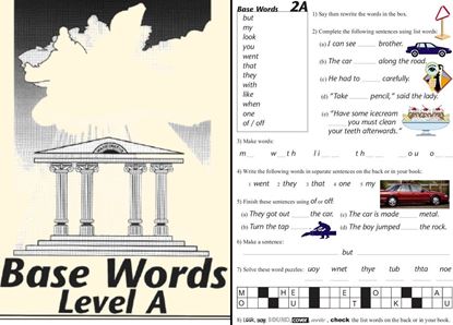 Picture of Base Words Level A eBook - CURRENTLY FREE!